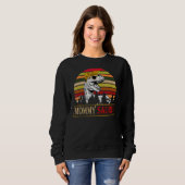 Sweatshirt Mommysaurus Rex Dinosaur Maman Saurus Famille Moth (Devant entier)
