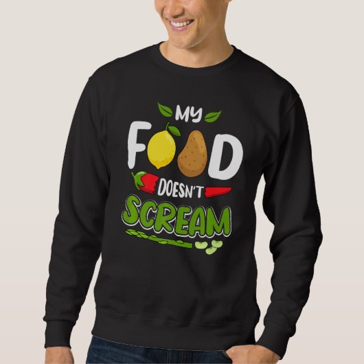 Sweatshirt Mon alimentation ne crie pas drôle Régime alimenta (Devant)