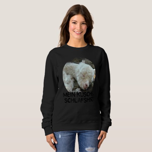 Sweatshirt Mon Alpaca Llama Dormalement (Devant entier)