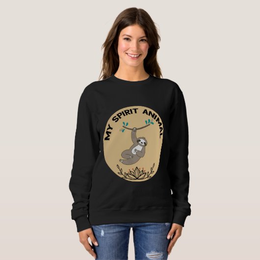 Sweatshirt Mon Animal D'Esprit Est Sloth (Devant entier)