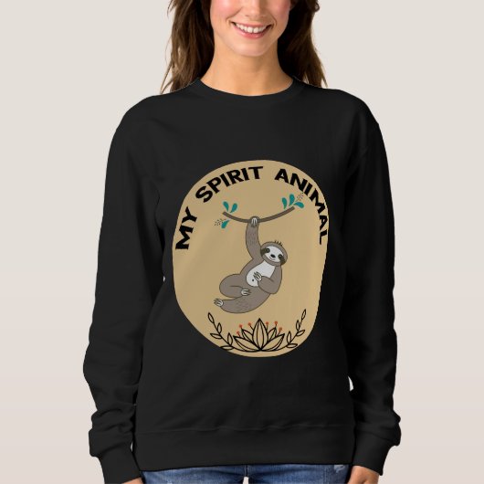 Sweatshirt Mon Animal D'Esprit Est Sloth (Devant)