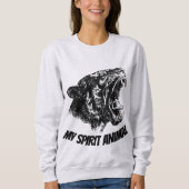 SWEATSHIRT MON ANIMAL D'ESPRIT, PANTHER (Devant)