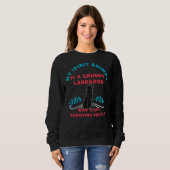 Sweatshirt Mon Animal Spirit Est Un Labrador Grumpy (Devant entier)