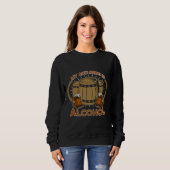 Sweatshirt Mon Anti-Drogue Est Le Vin D'Alcool (Devant entier)