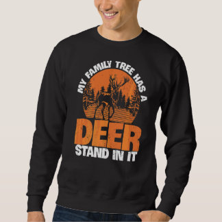 Sweatshirt Mon Arbre Familial A Un Deer Stand Dans Il Chasse
