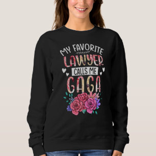 Sweatshirt Mon avocat favori m'appelle Gaga Bonne Fête des Mè