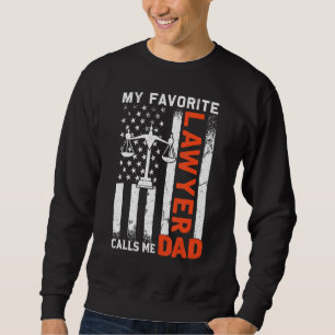 Sweatshirt Mon avocat favori m'appelle Papa Usa Drapeau Père