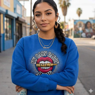 Sweatshirt Mon bébé papa est pas chhhh