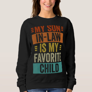 Sweatshirt Mon Belle-Fils Est Mon Enfant Favori Amusant Famil