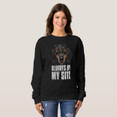 Sweatshirt Mon Best Buddy, Dachshund (Devant entier)