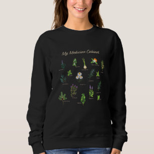 Sweatshirt Mon Cabinet de médecine Santé naturelle Plantes Mé