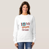 Sweatshirt Mon café d'amour ! Caramel Dream (Devant entier)