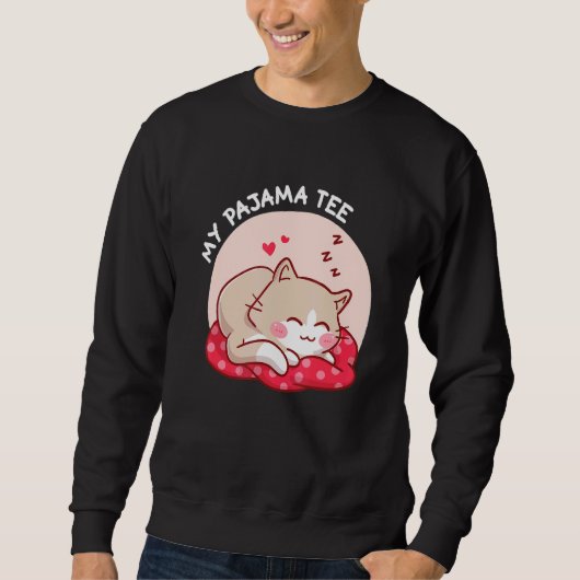Sweatshirt Mon chat Pyjama Tee (Devant)