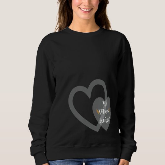 Sweatshirt Mon Chevalier Blanc Clever Valentine S Day Garden  (Devant)