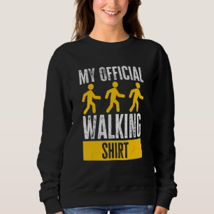 Sweatshirt Mon chien de promenade officiel Randonnée de trekk