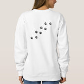 Sweatshirt Mon Chien Est Mon Bon Design Rose Endroit (Dos)
