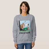 Sweatshirt Mon chien est mon Valentin | Peppermint Patty & Sn (Devant entier)