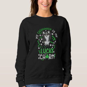 Sweatshirt Mon Chihuahua est mon porte-bonheur Patte Chien St