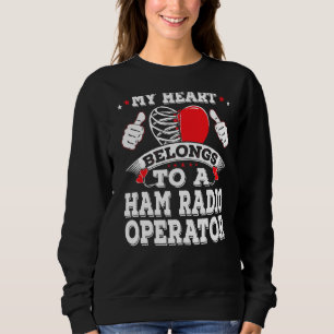 Sweatshirt Mon Coeur Appartient À Un Opérateur Radio De Jambo