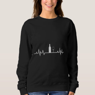 Sweatshirt Mon Coeur bat pour le vin