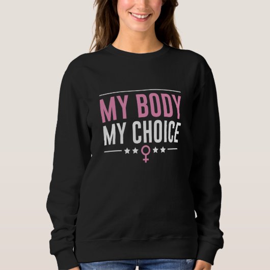Sweatshirt Mon corps Mon choix (Devant)
