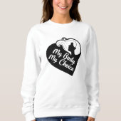 Sweatshirt Mon corps Mon choix (Devant)