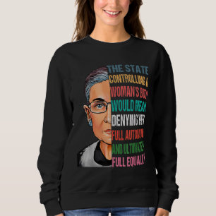 Sweatshirt Mon corps Mon choix Ruth Bader Ginsburg Pro Choice