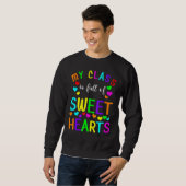 Sweatshirt Mon Cours Est Plein D'Enseignant D'Amour (Devant entier)