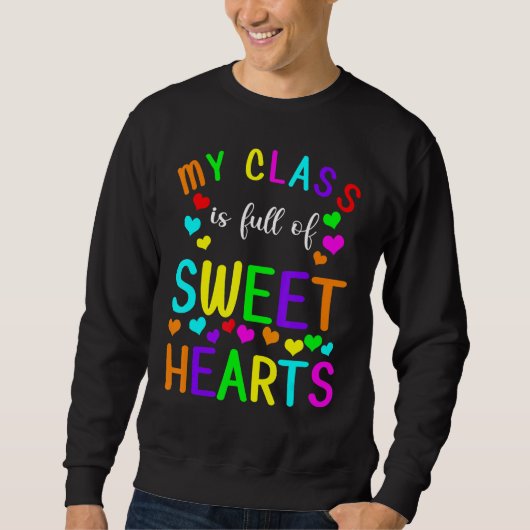 Sweatshirt Mon Cours Est Plein D'Enseignant D'Amour (Devant)