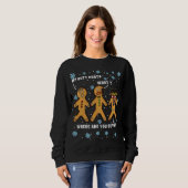 Sweatshirt Mon cul fait mal à Funny Christmas Cookie Gingerpa (Devant entier)