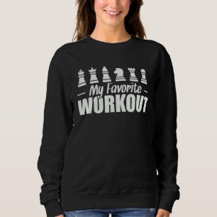 Sweatshirt Mon entraînement cérébral préféré aux échecs de tr