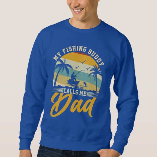 Sweatshirt Mon Époux De Pêche M'Appelle Papa (Devant)