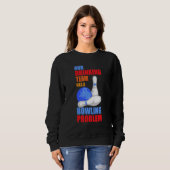 Sweatshirt Mon Équipe Boire A Un Problème De Bowling Pour Bow (Devant entier)
