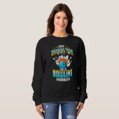 Sweatshirt Mon Équipe De Boissons A Un Problème De Bowling (Devant entier)