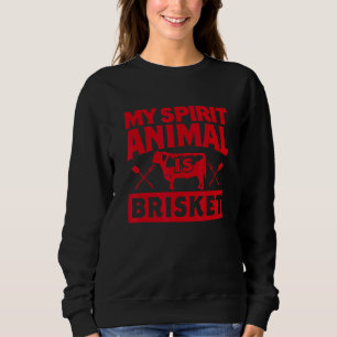 Sweatshirt Mon Esprit Animal Est Brisket Barbecue Fumer Viand