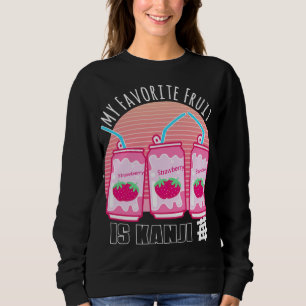 Sweatshirt Mon fruit préféré est Strawberry Soda Japanese Aes