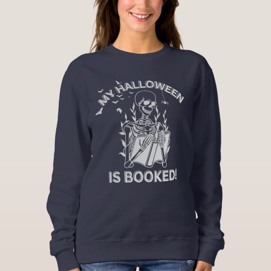 Sweatshirt Mon Halloween est réservé (Devant)