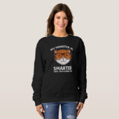 Sweatshirt Mon hamster intelligent est plus intelligent que v (Devant entier)