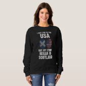 Sweatshirt Mon histoire a commencé en Écosse (Devant entier)