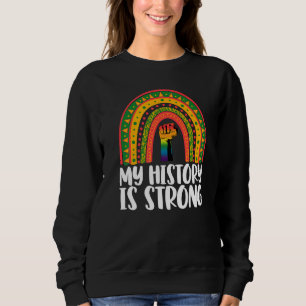 Sweatshirt Mon histoire Forte Arc-en-ciel Femmes Africaine Bl