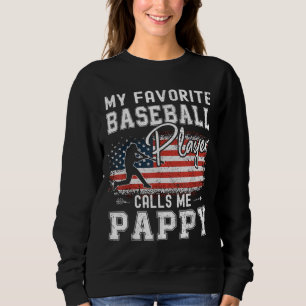 Sweatshirt Mon Joueur De Baseball Préféré M'Appelle Pappy Ame