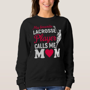 Sweatshirt Mon Joueur De Crosse Préféré M'Appelle Maman Fier