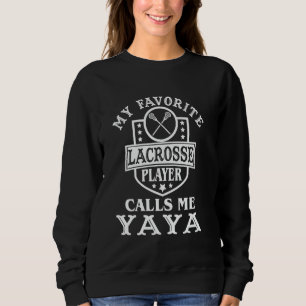 Sweatshirt Mon joueur de crosse préféré m'appelle tenue Yaya