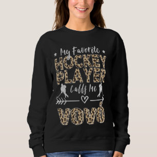 Sweatshirt Mon Joueur De Hockey Favori M'Appelle Vovó Portuga