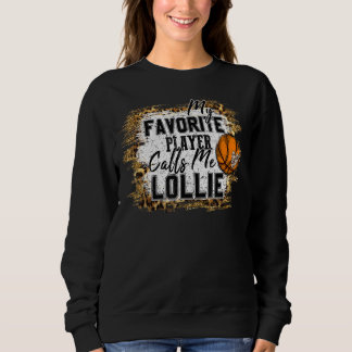 Sweatshirt Mon Joueur Favori M'Appelle Lollie Basketball Moth