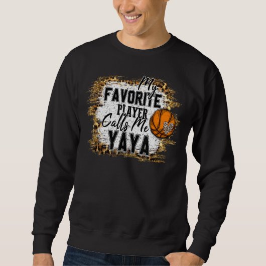 Sweatshirt Mon Joueur Favori M'Appelle Mère De Basketball Yay (Devant)
