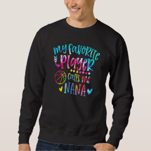 Sweatshirt Mon Joueur Favori M'Appelle Nana Basketball Jeu D