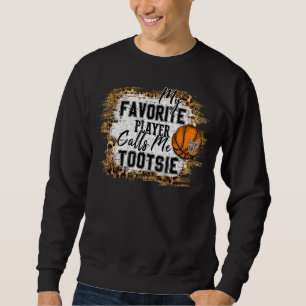 Sweatshirt Mon Joueur Favori M'Appelle Tootsie Basketball Mot