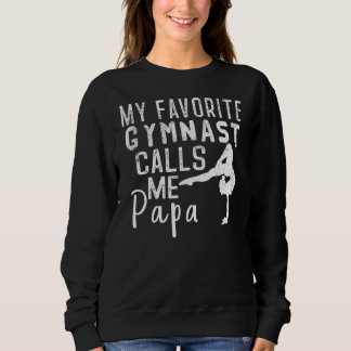 Sweatshirt Mon Joueur Gymnaste Favori M'Appelle Papa