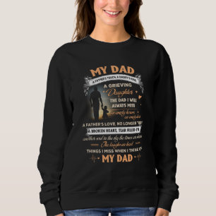 Sweatshirt Mon père dans Memories Poem, Daughter Son Loss Dad